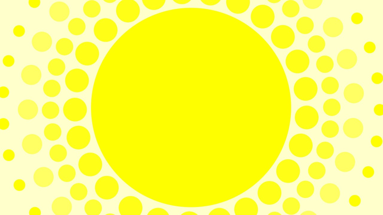 Sonne-Ball-Punktestrahlen-gelb